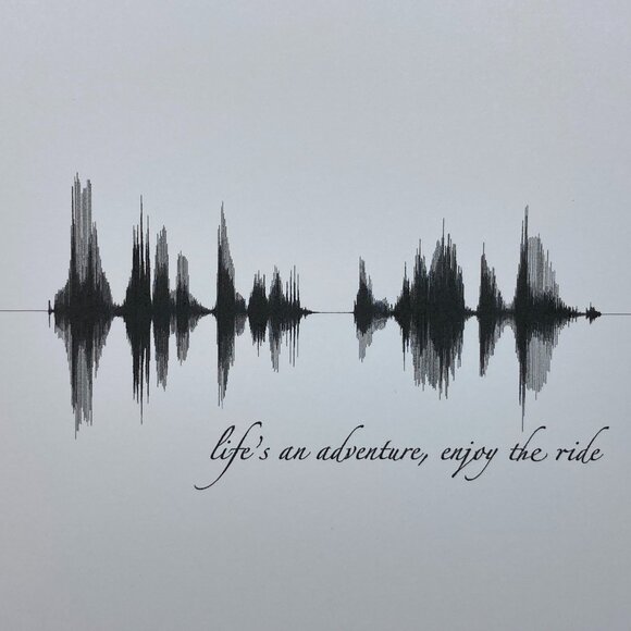 Life's An Adventure, Enjoy The Ride Soundwave Wall Art - Premade - Picture 2 of 4